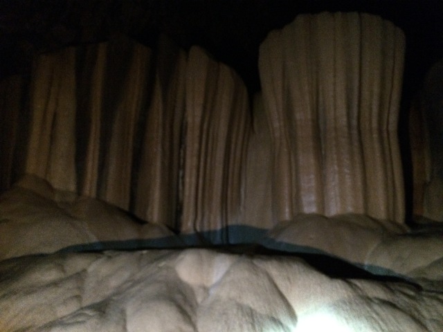 The King' Curtains. Some of the amazing sights inside Sumaging cave.